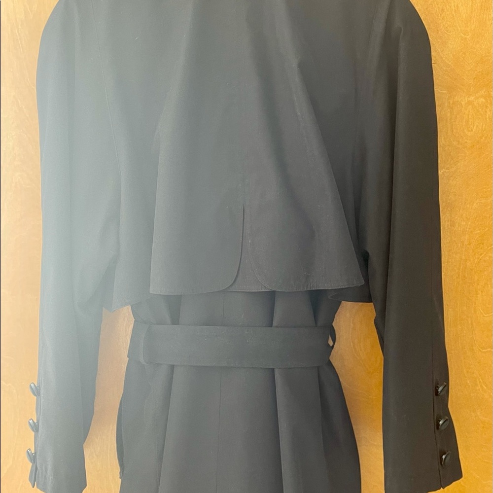 Valerie Stevens black trench coat - Picture 7 of 10